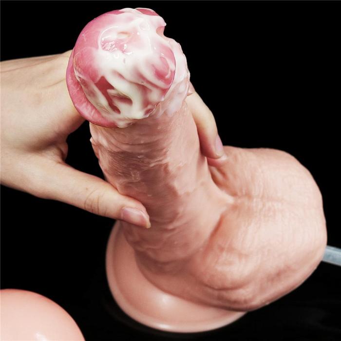 LOVETOY 11 Inch Realistic Ejaculating Squirting Suction Cup Dildo