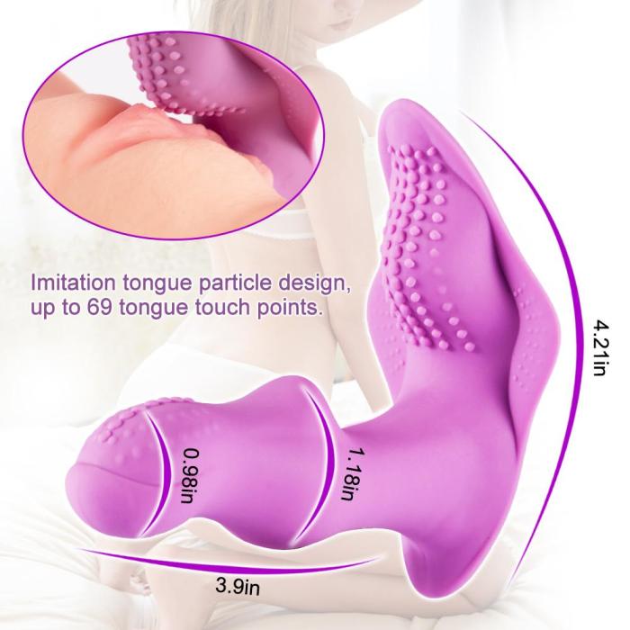 Silicone G-Spot Butterfly Remote Dildo Vibrating Wearable Vibrator