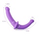 Double-Ended Purple Simulation Dildo Men Women Couple Massager