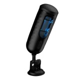 Colorful Lights Telescopic Vibration Moan Masturbation Cup