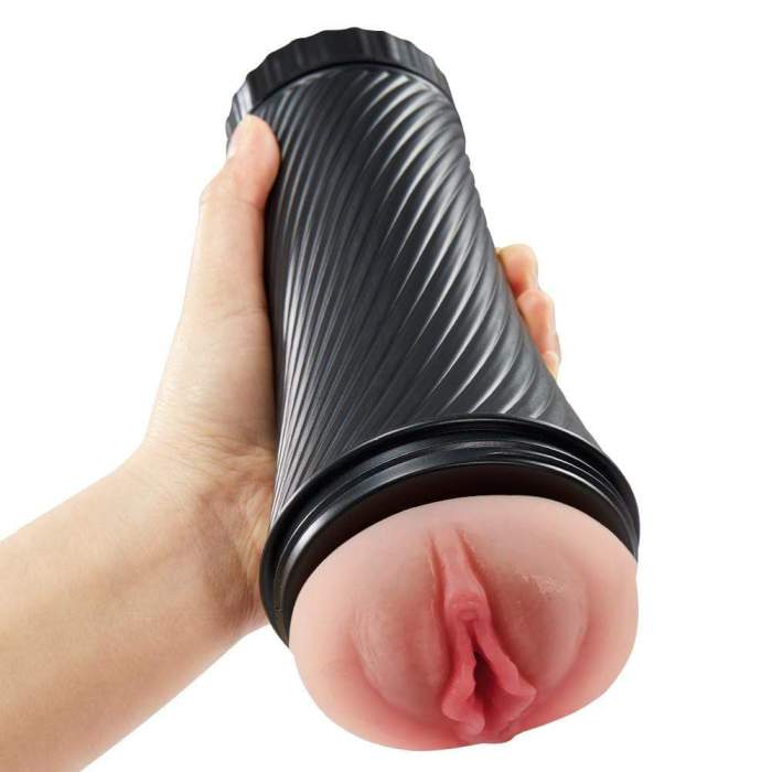 2 in 1 Thrill Realistic Textured Vagina Pocket Pussy Stroker