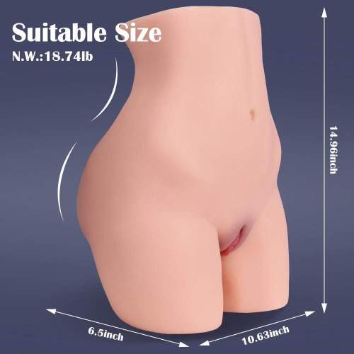18.74 lbs 3D male masturbation sex torso