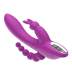 3-in-1 7 Vibrating Modes Rabbit G-Spot Stimulator Anal Dildo Vibrator