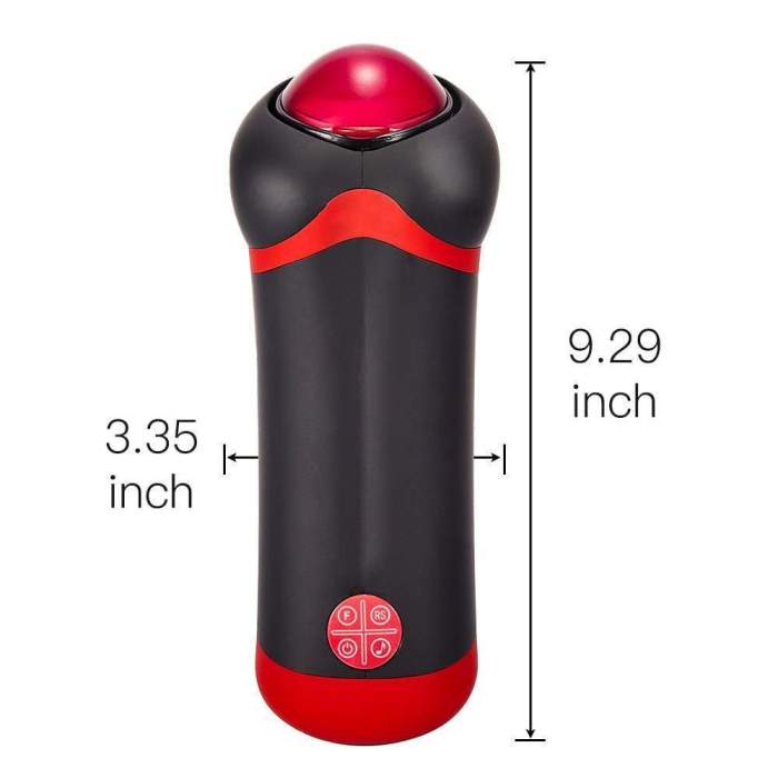 Sexoralab Heart-Shaped 10-Speed Telescoping Heating Voice Masturbation Cup