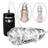 10 Frequencies Elastic Transparent Blow Job Vibrating Masturbator