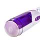 Purple-White 10-Frequency Telescoping 10 Speeds Voice Masturbation Cup