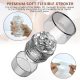 Portable Pleasure Stroker Open-Ended Detachable Pocket Pussy Male Masturbator Cup with Crystal Spiral Ribbed Tunnel,Blowjob Male Sex Toys for Men and Couples