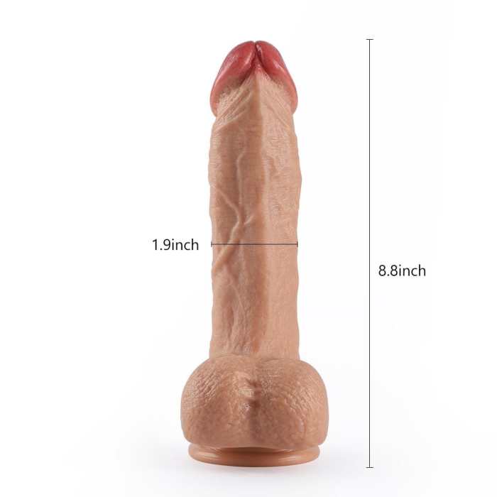 Remote Control 20-Frequency Rotating Vibrating 9.4 Inch Dildo