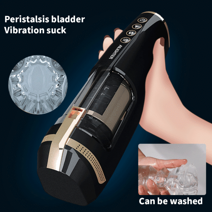 Sexoralab Automatic Piston Telescopic Real Vagina Electric Male Masturbator Cup