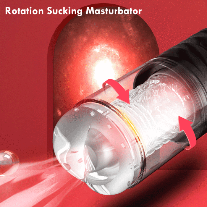 Automatic Telescopic Rotation Male Masturbation Cup