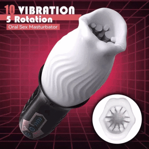 Sexoralab 360° Automatic Bare Sleeve 10 Vibrations 5 Modes Rotation Oral Sex Masturbator
