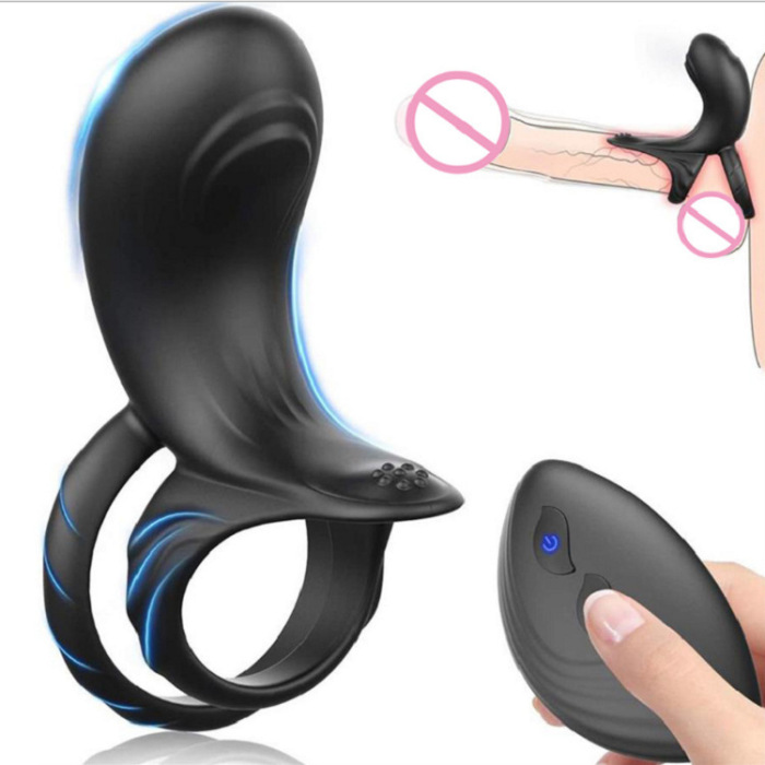 3-in-1 male vibrating penis ring 10 frequency vibrating sperm lock ring to prolong sexual time adult sex products