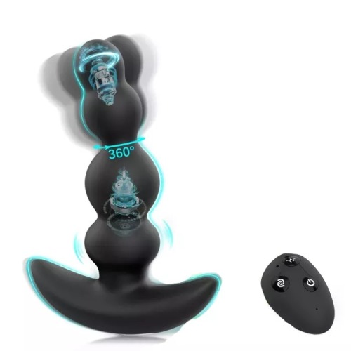 Remote Control 360° Rotating Anal Vibrator Prostate Massager