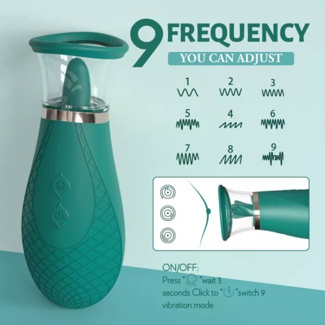 Powerful Tongue Licking Vibrator Female Vagina G Spot Stimulator Clitoral Sex Toys for Women Nipples Sucker Orgasm Masturbator