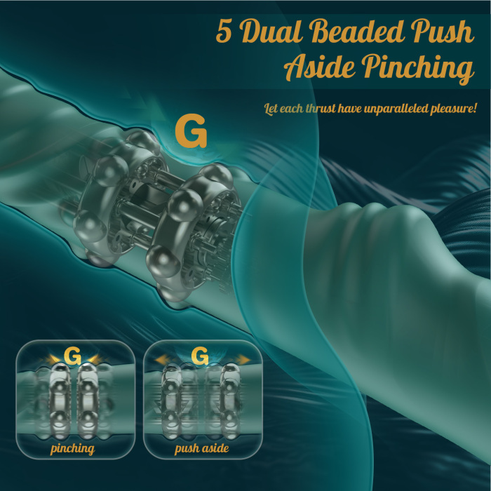 Dual Bead 5 Push Aside 10 Vibration Modes G-spot Vibrator