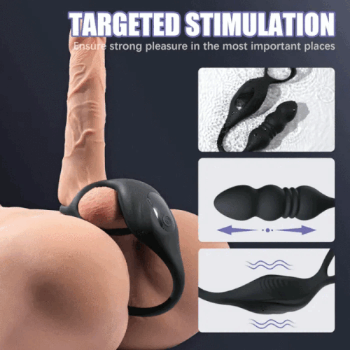 2024 New Dual-motor Powerful Thrusting Vibrating Anal Sex Toys