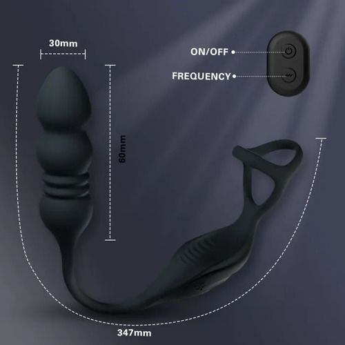 2024 New Dual-motor Powerful Thrusting Vibrating Anal Sex Toys