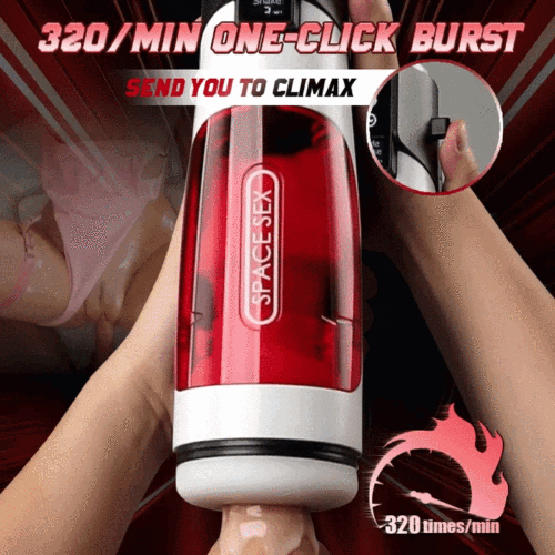 Sexoralab™ SPACESEX One-Click Burst 8 Thrusting 10 Vibrating Male Masturbator