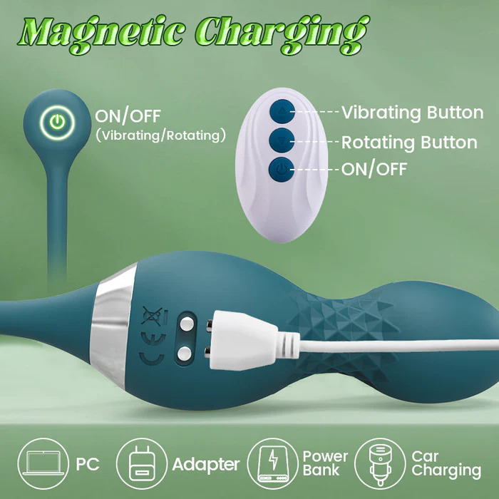 Sexoralab™ CLARA - Rotating Clitoral Vibrator & Prostate Massager for Couple