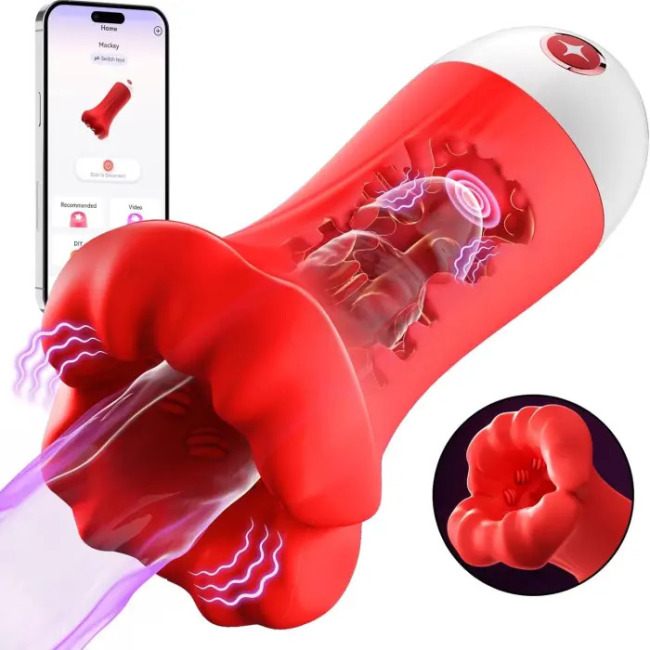Sexoralab™ APP Control Penis Trainer with 9 Training Stroker Modes & 4.98IN Deep Blowjob