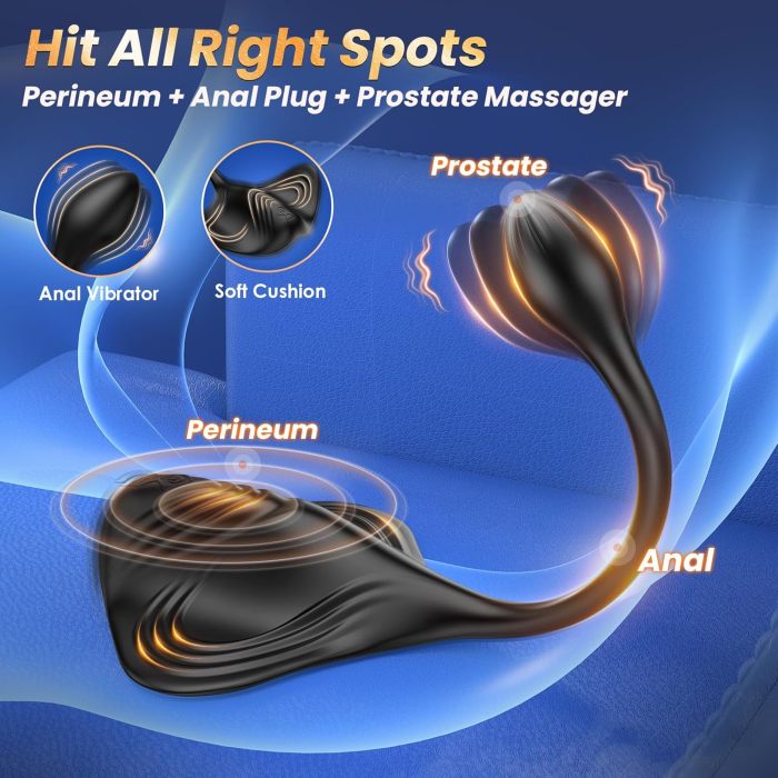 US$ 52.99 - Manta 9+9 Prostate Massager + Penis Masturbator,  Multifunctional Male Masturbation Couple Interactive Sex Toys -  www.sexoralab.com
