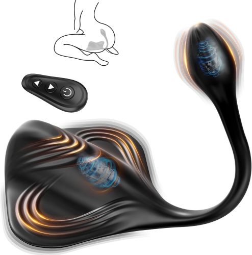 Manta 9+9 Prostate Massager + Penis Masturbator, Multifunctional Male Masturbation Couple Interactive Sex Toys