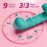 Sexoralab™ 9 Vibrating 9 Swing, Anal Clit Nipple Vibradores Rabbit Vibrators, Adult Sex Toys & Games, Rose Sex Toy Dildo LCD Display
