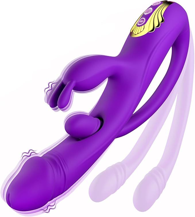US$ 59.98 - Sexoralab™Newest 3-in-1 Rabbit G-spot Vibrator with 10 Flapping  Vibrating & 7 Licking Sucking Modes