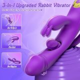 Sexoralab™Newest 3-in-1 Rabbit G-spot Vibrator with 10 Flapping Vibrating & 7 Licking Sucking Modes