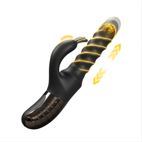 Rotating Telescopic G-Spot Rabbit Vibrator
