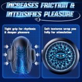 Penis Trainer with 10 Licking Vibrating Modes & 3 Motors Stroker & Smart AI Sync App for 360° Pocket Pussy Wrap, Adult Sex Toy for Men S&M Floggers