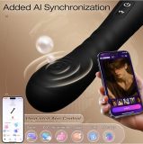 Wand Dildo Vibrator Sex Toys, Wand Massager for Clitoral G Spot Nipple Stimulation, AI Sync Vibrators with 10 Vibrations & 5 Tapping Mode