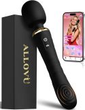 Wand Dildo Vibrator Sex Toys, Wand Massager for Clitoral G Spot Nipple Stimulation, AI Sync Vibrators with 10 Vibrations & 5 Tapping Mode