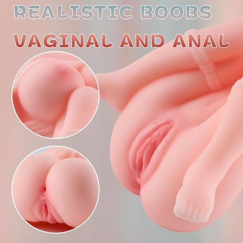 SM Sex Doll Male Masturbator — 2-in-1 Adult Sex Toy (Featuring Realistic Vagina & Anus)