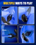 Inflatable Anal Plug & Prostate Massager — App & Remote-Controlled Anal Vibrator with Adjustable Expansion and 8 Vibration Modes