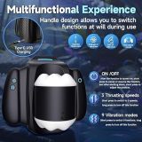 APP-enabled electric masturbation cup, 3 telescopic functions and 9 vibration modes
