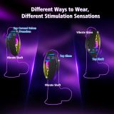 Sexoralab™Advanced penile exerciser featuring 9 vibration modes and 9 tapping modes.