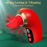 App-controlled clitoral vibrator with licking and suction functions; features 3 strong suction modes and 9 vibration modes.