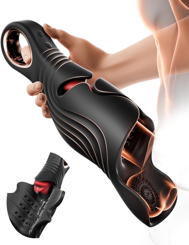 Sexoralab™4-in-1 Male Glans Licking Exerciser with 10 Vibration and Licking Modes