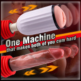 Sexoralab™ - 2 in 1 Thrusting Heating Couples Sex Machine with Remote ControlStella - 2 in 1 Thrusting Heating Couples Sex Machine with Remote Control