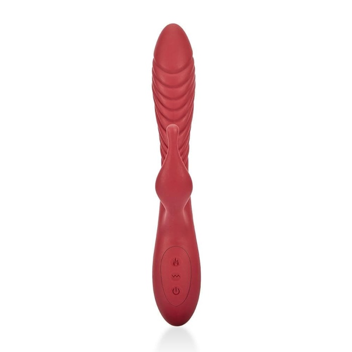 2-Motor Mini-Mouth Branch Vibration Heating Vibrator