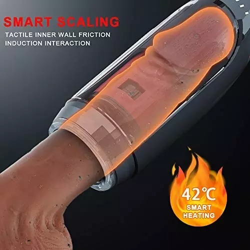 The KING 2022 Latest Sucking Heating Telescopic Rotating Masturbation Cup