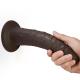 Black Manual Realistic Suction Cup Dildo