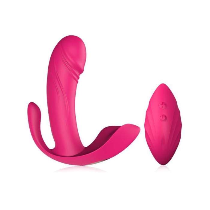 Invisible Wearable Vibrator Clitoris Vagina Anus Stimulator Adult Toy