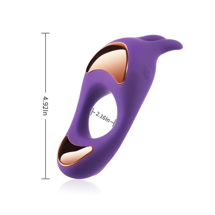 9 Vibrating Rabbit Silicone Multi-Functional Cock Ring