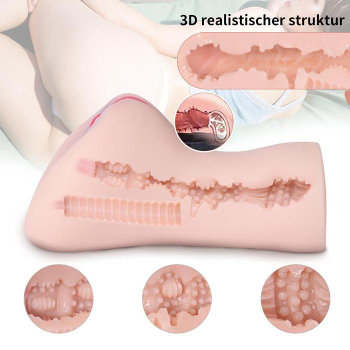 Blowjoblove 6.23'' 3D Texture Realistic Clitoris Pocket Pussy Stroker