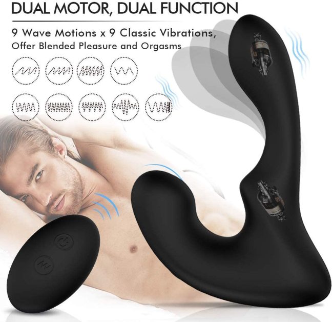 Wireless Wave Motion Prostate Massager&G-spot Vibrator