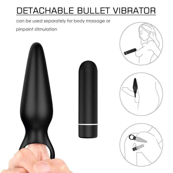 Detachable Bullet Vibrator,Just Use Your Fingers When No Bullet Inside