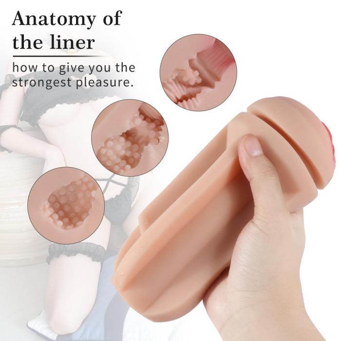 Realistic Vagina Clitoris Male Masturbator Cup
