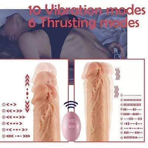 Realistic 3 Functions Multiple Combination Dildo